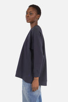 GRACEY.K Relaxed Sweater leichter Sweater mit Raglanärmeln und abgerundetem Saum