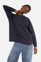 GRACEY.K Relaxed Sweater leichter, weicher Sweater mit Rundhalsausschnitt und Raglanärmeln in Relaxed Fit