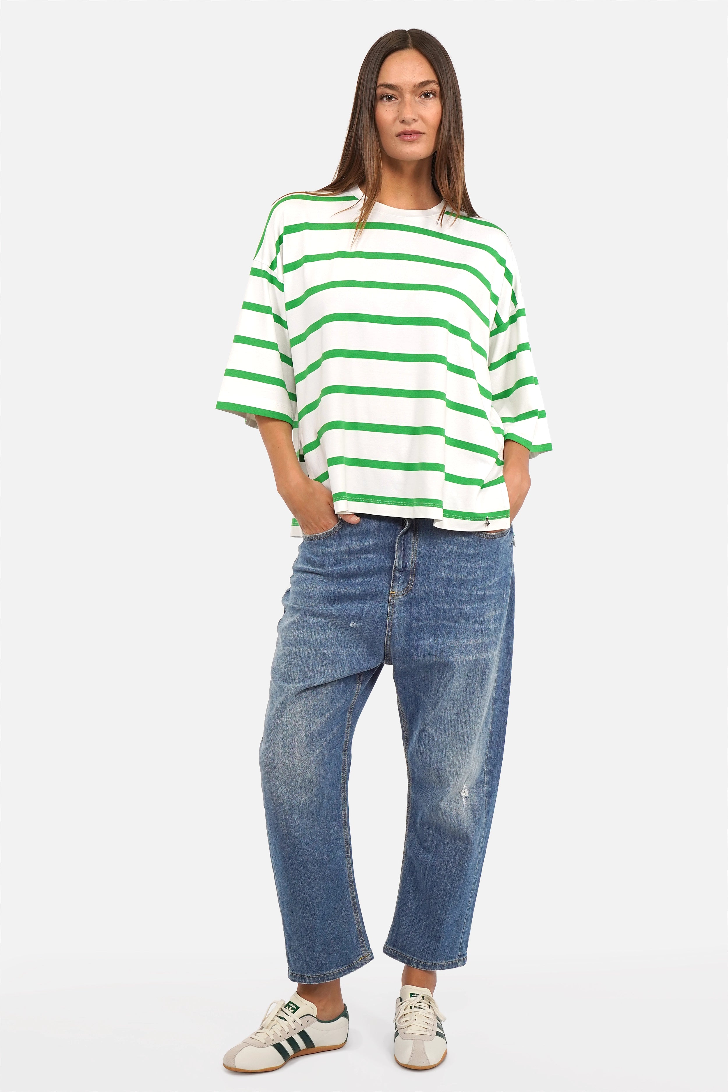 GWENA striped oversized T-shirt