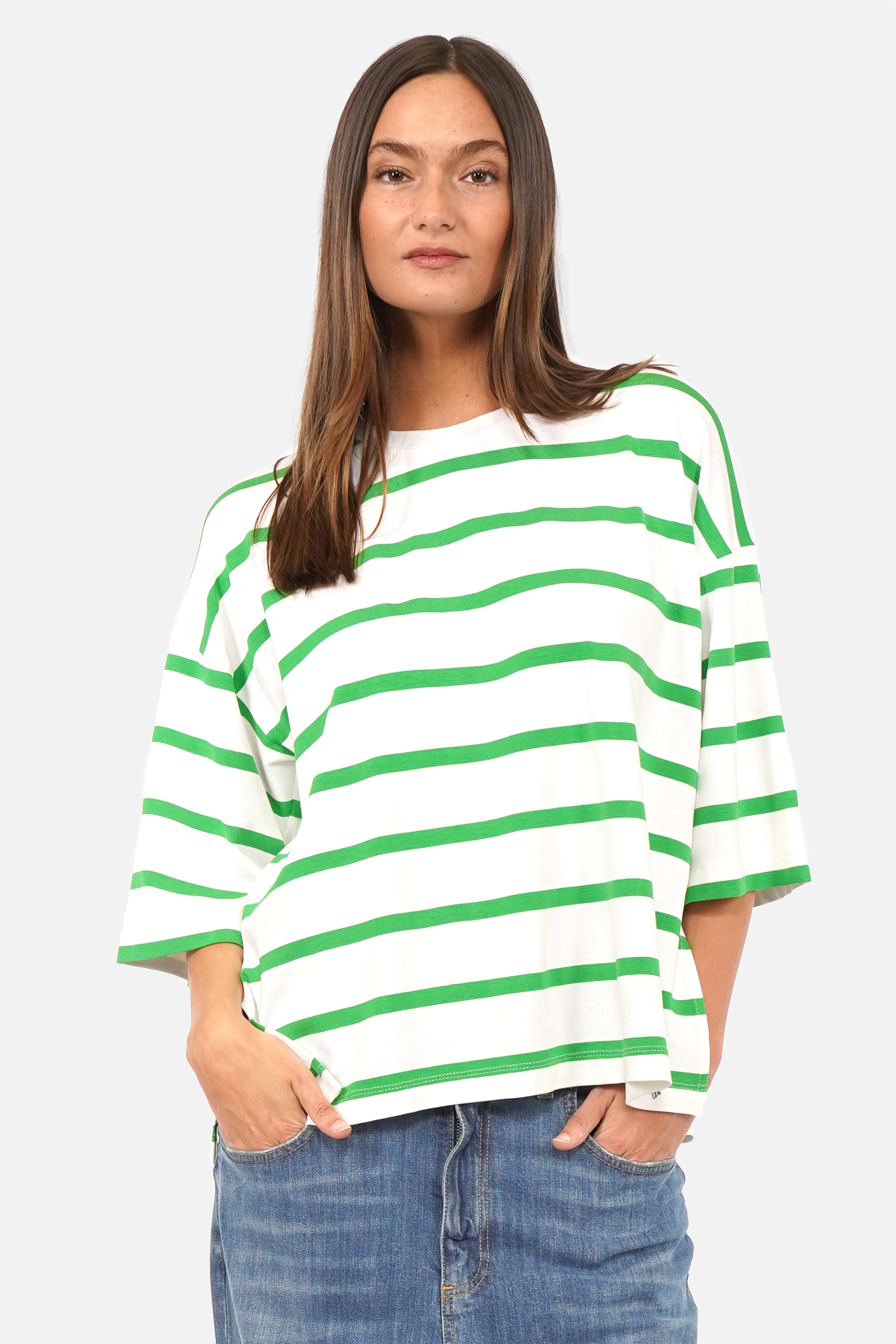 GWENA striped oversized T-shirt