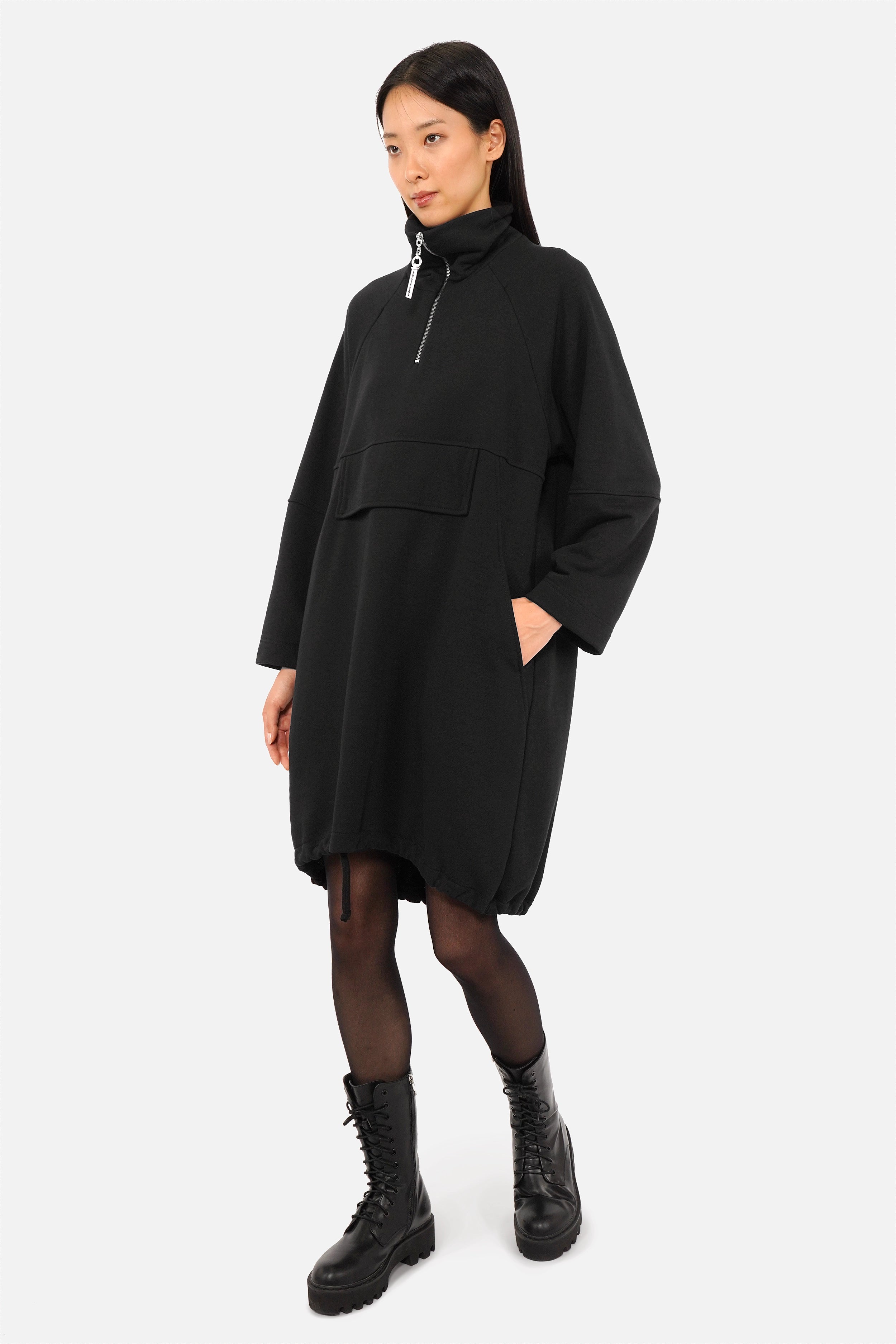 GWYN Sweatkleid mit Half-Zip