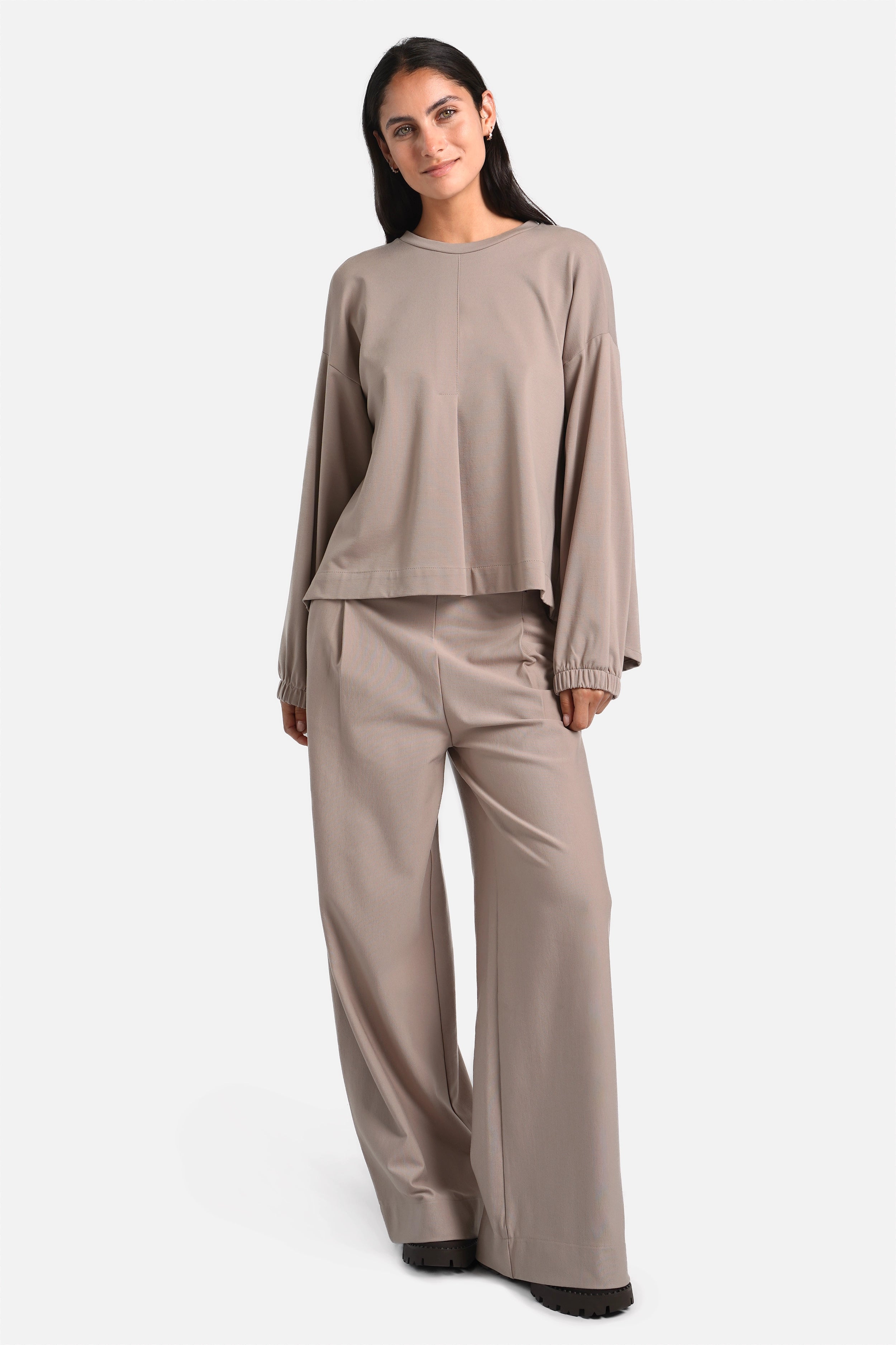 HAGLA Longsleeve mit Rückenfalte