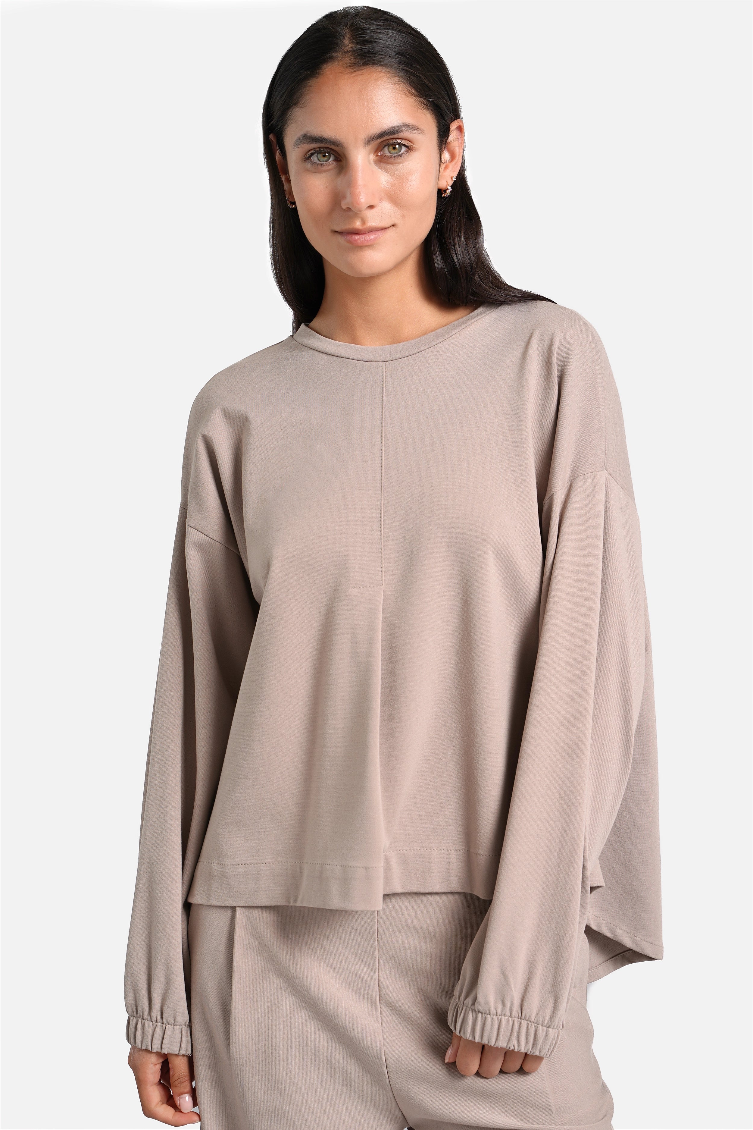 HAGLA Longsleeve mit Rückenfalte
