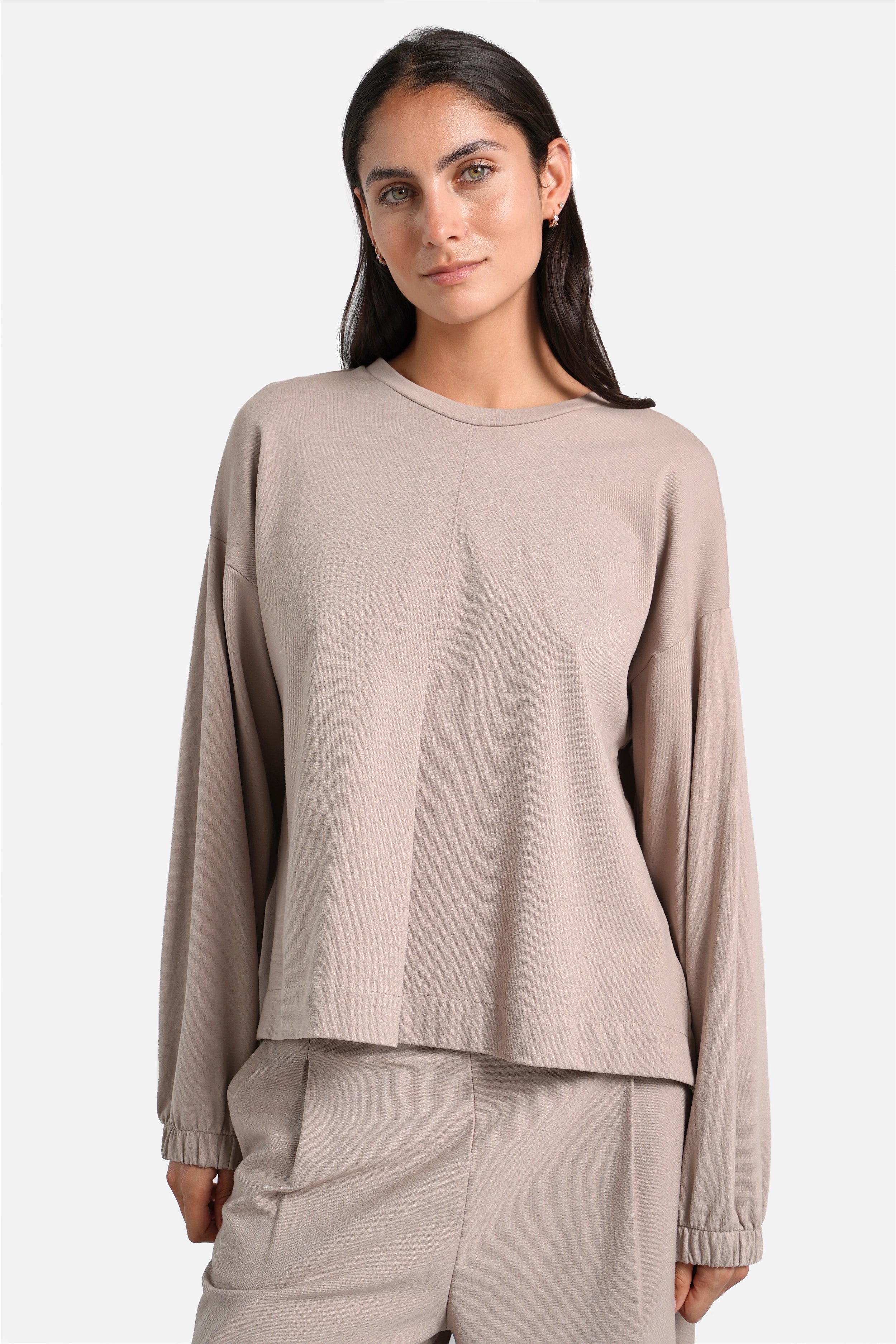 HAGLA Longsleeve mit Rückenfalte