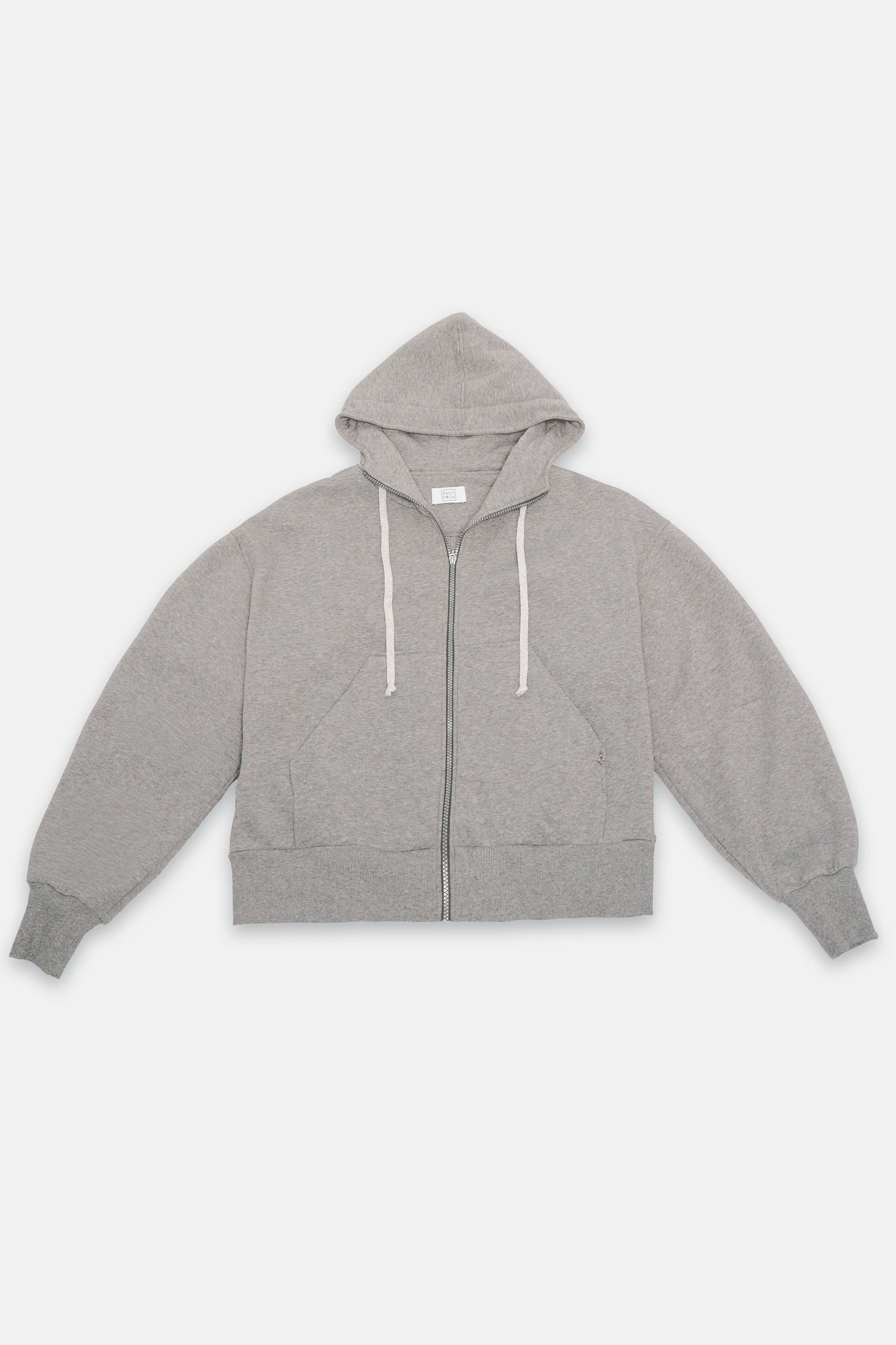 HEDIE Zip-Hoodie Grey melange