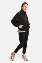 HILLA.K Jerseyhose in Regular Fit mit elastischem Baumwollstretch und seitlichen Bundfalten
