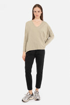 HILLA.K Jerseyhose in Regular Fit aus elastischem Baumwollstretch mit mittelhohem Bund und Seitentaschen