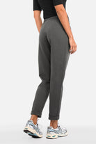 HILLA.K Jerseyhose mit mittelhohem Bund und elastischem Baumwollstretch in Regular Fit