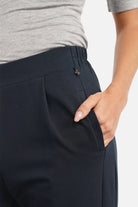 HILLA.K Jerseyhose mit mittelhohem Bund und schmal zulaufendem Bein aus elastischem Baumwollstretch in Regular Fit