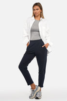 HILLA.K Jerseyhose mit mittelhohem Bund und elastischem Baumwollstretch in Regular Fit