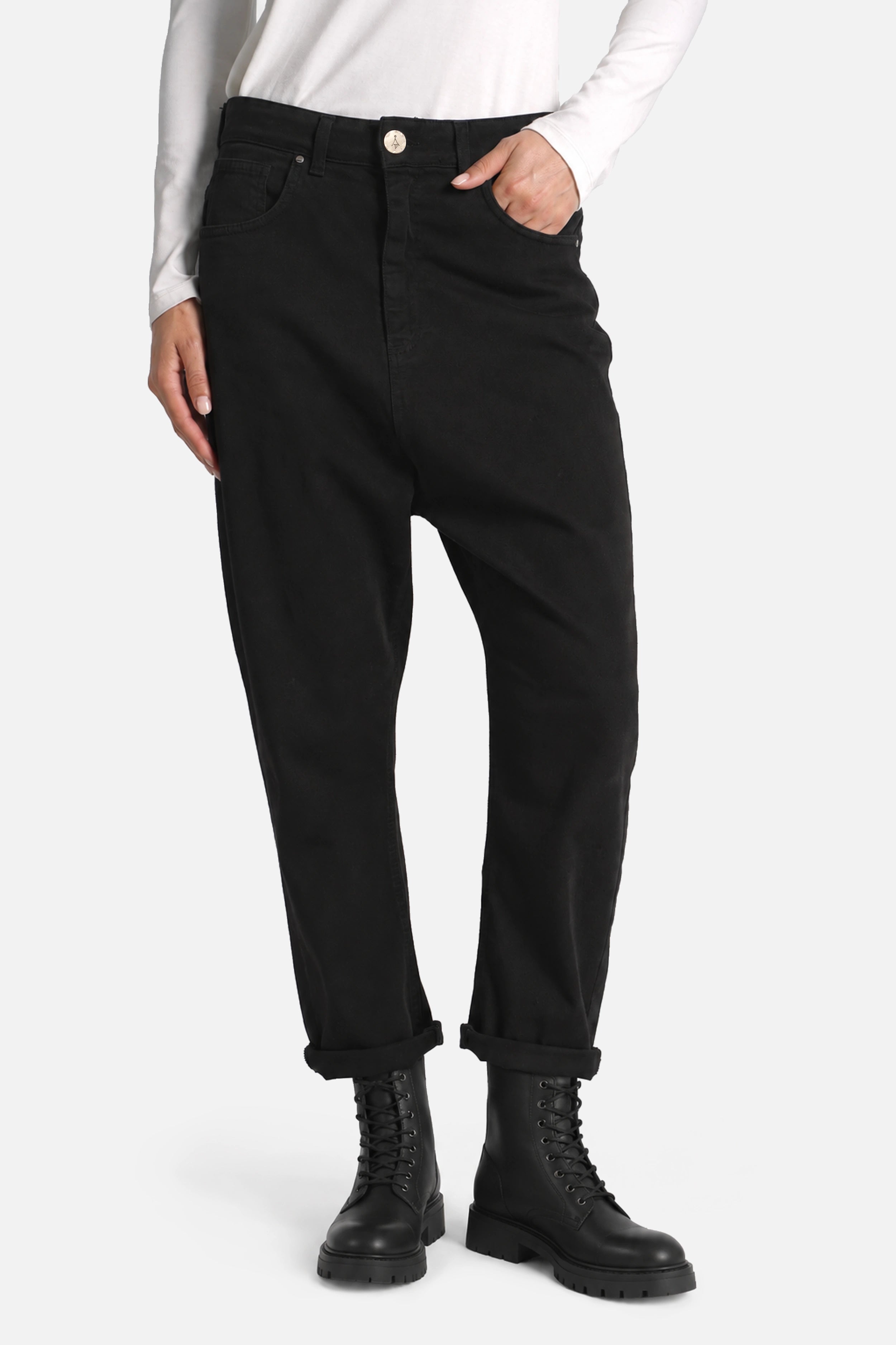 JEANY Color Twill Baggy Jeans