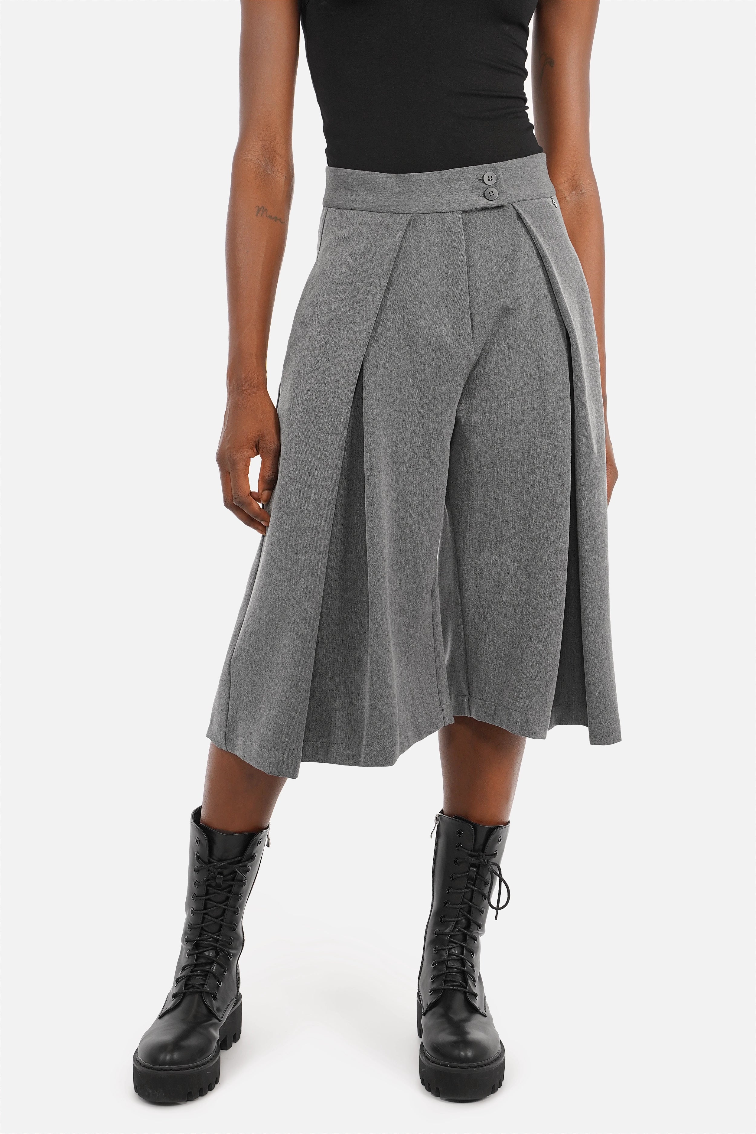 JEDA Culotte mit Faltendetails