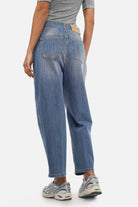 Loose-Fit Jeans in Urban Blue Washed mit High Waist und weitem Bein in leichter Denimqualität