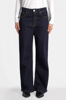 JOOSY Wide Leg Jeans aus weichem, elastischem Denim mit weitem, geradem Bein und normaler Bundhöhe