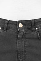 Schwarze JOOSY Wide Leg Jeans mit Relaxed Fit und normaler Leibhöhe, handgefertigt in Italien.