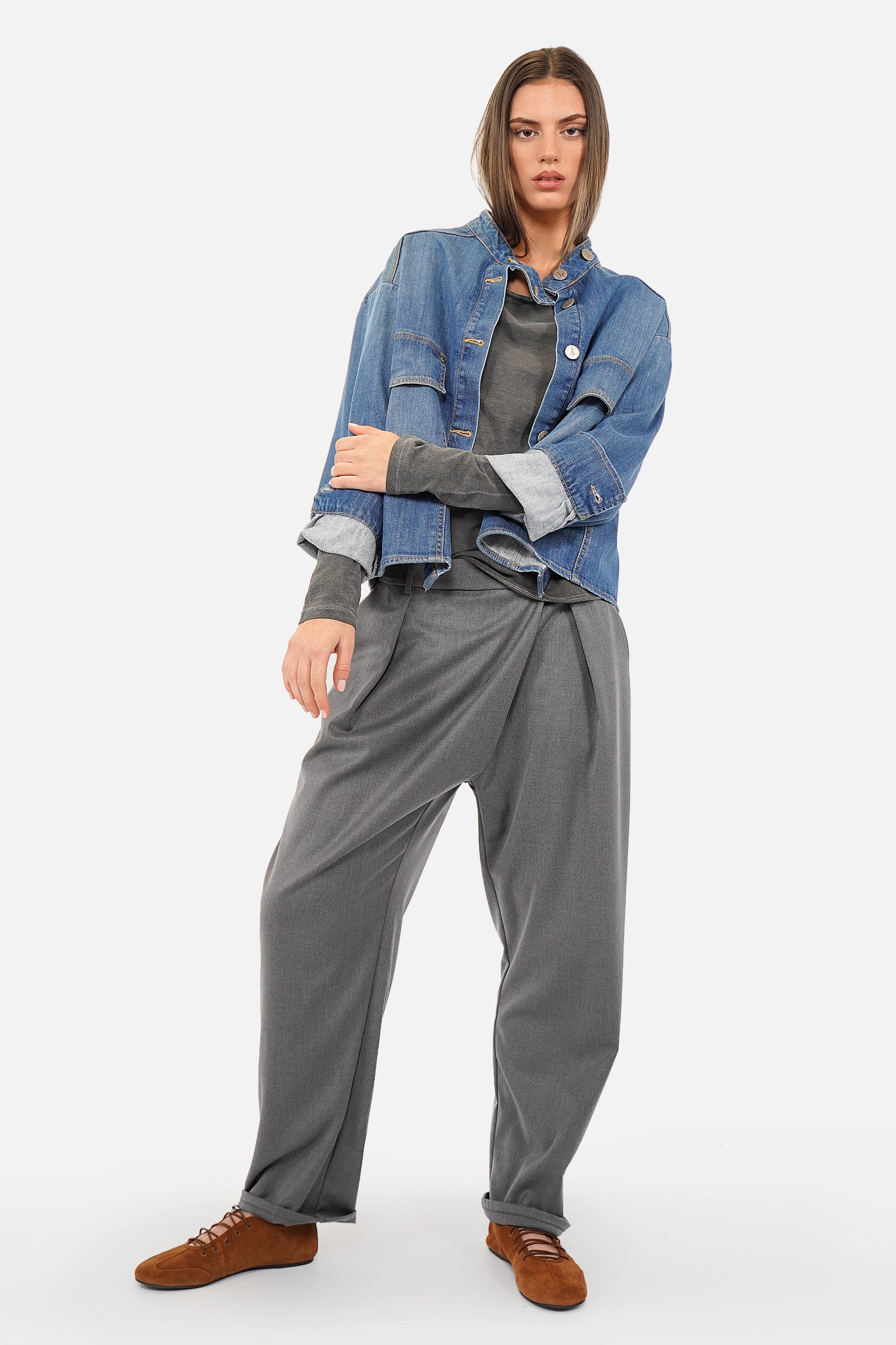 JORELIE Hose mit asymmetrischem Bund