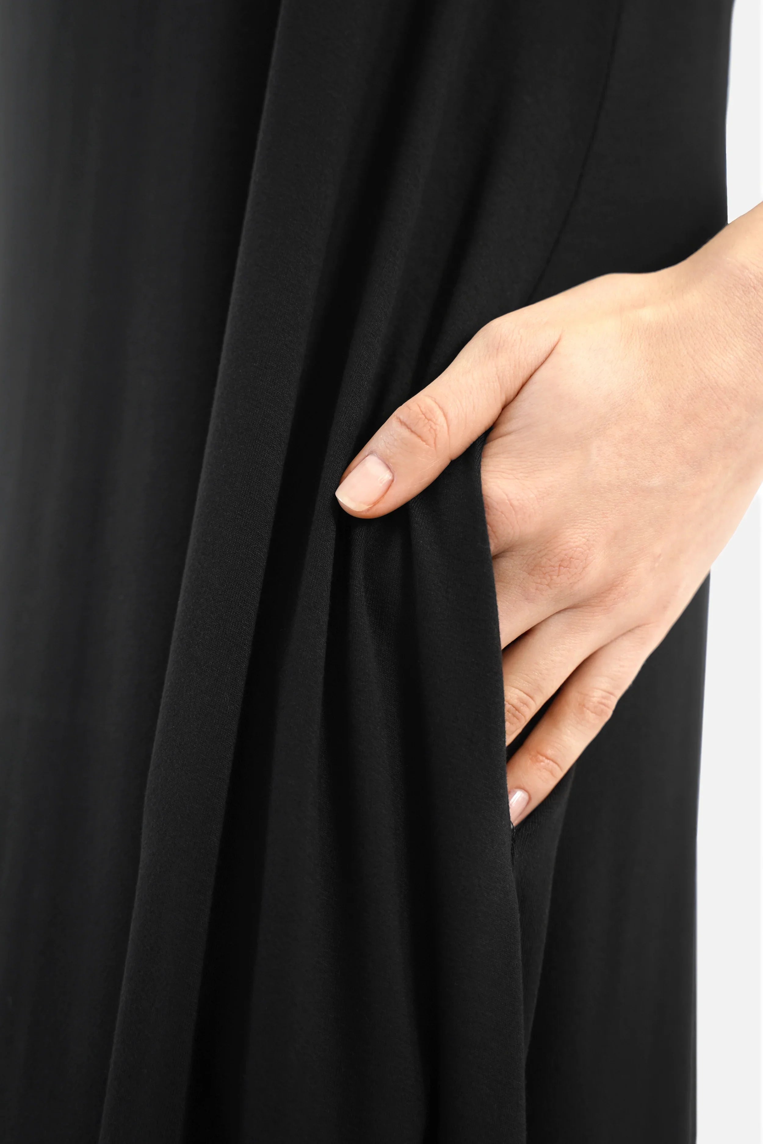 JOVRA Jersey Maxi Dress – Flowing, with side pockets and maxi length –  Kultfrau