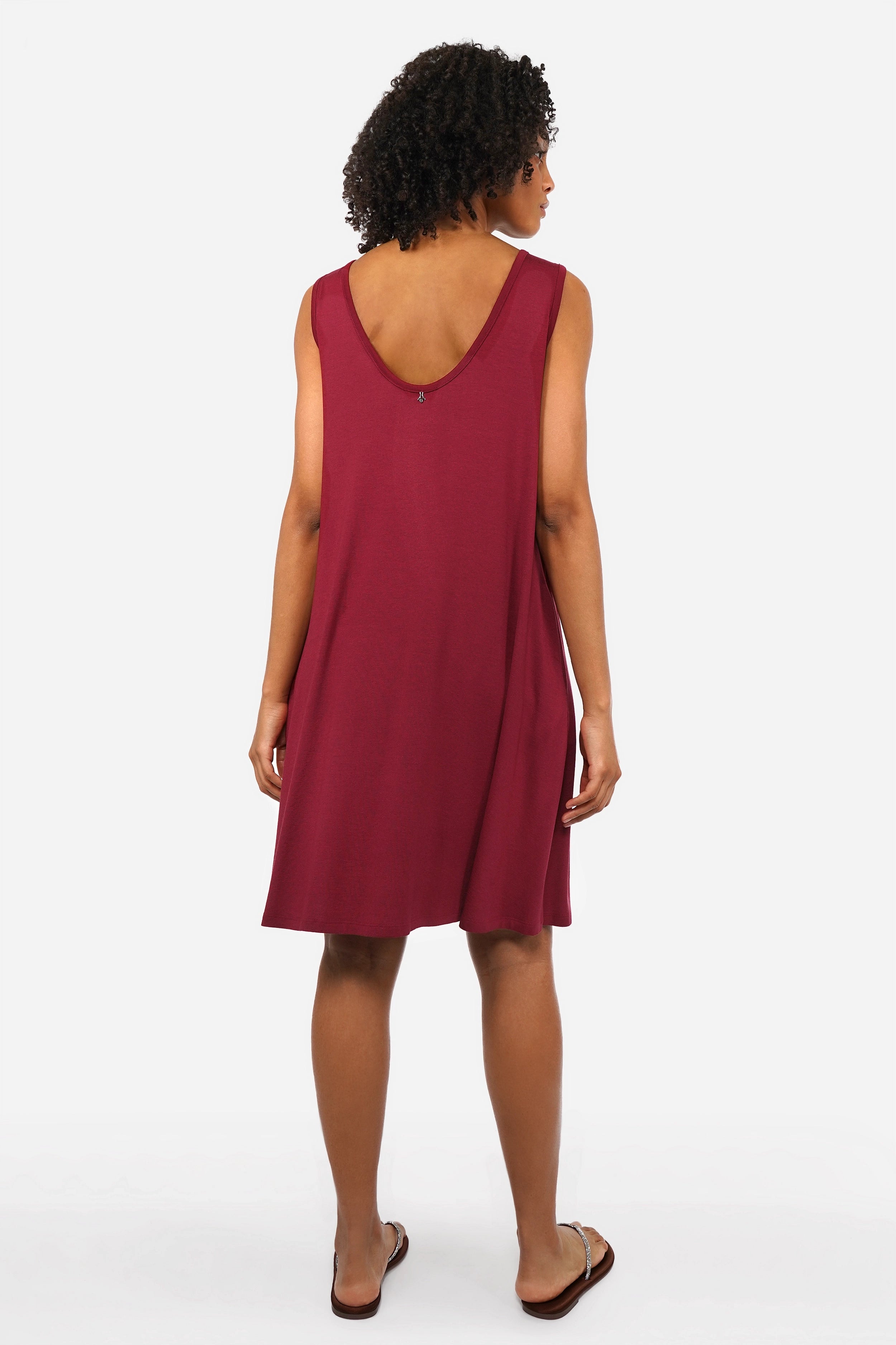 JOVRA dress - Loose mini dress made from viscose jersey in an A-line cut   Kultfrau