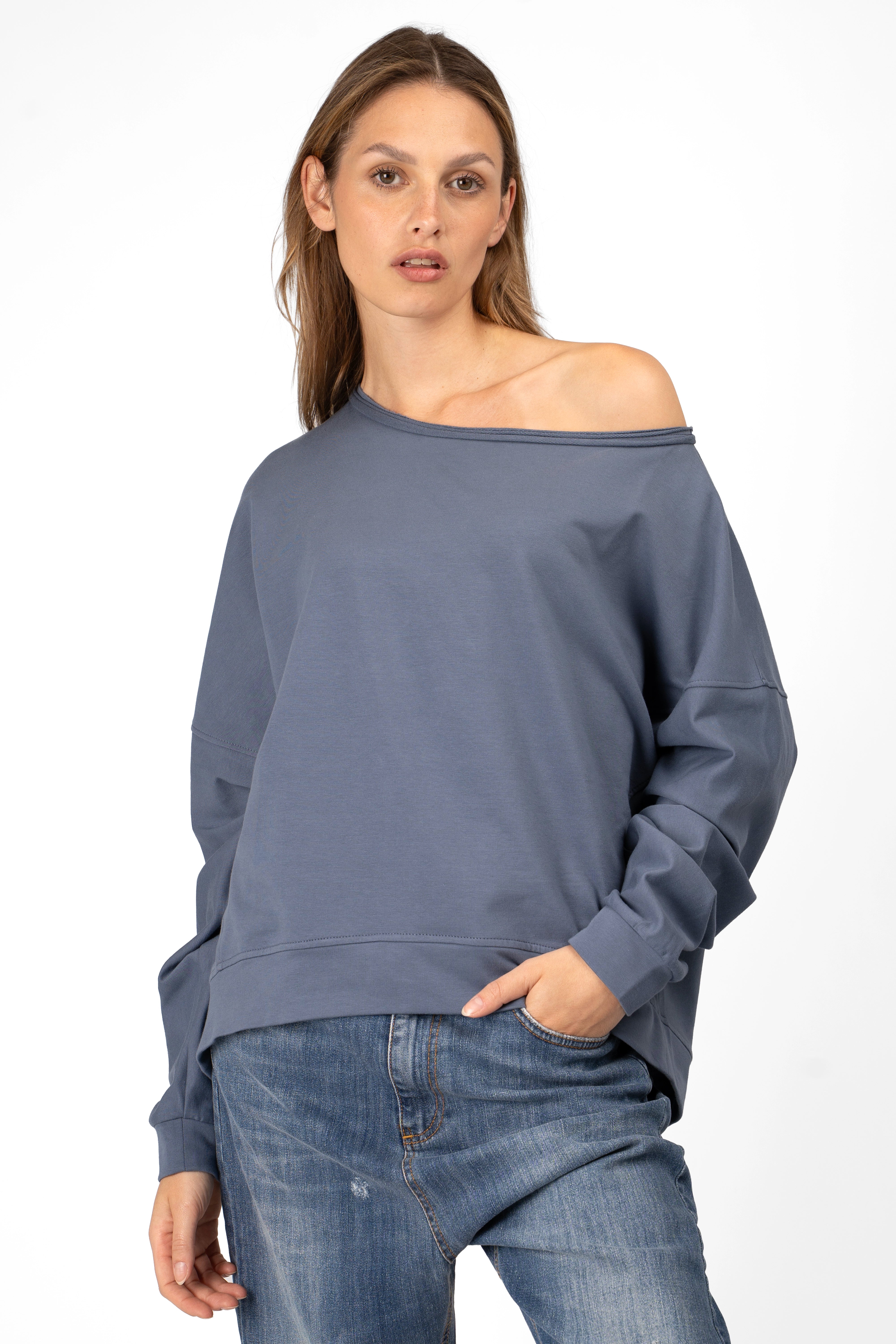 TIMAJ One Shoulder Sweater