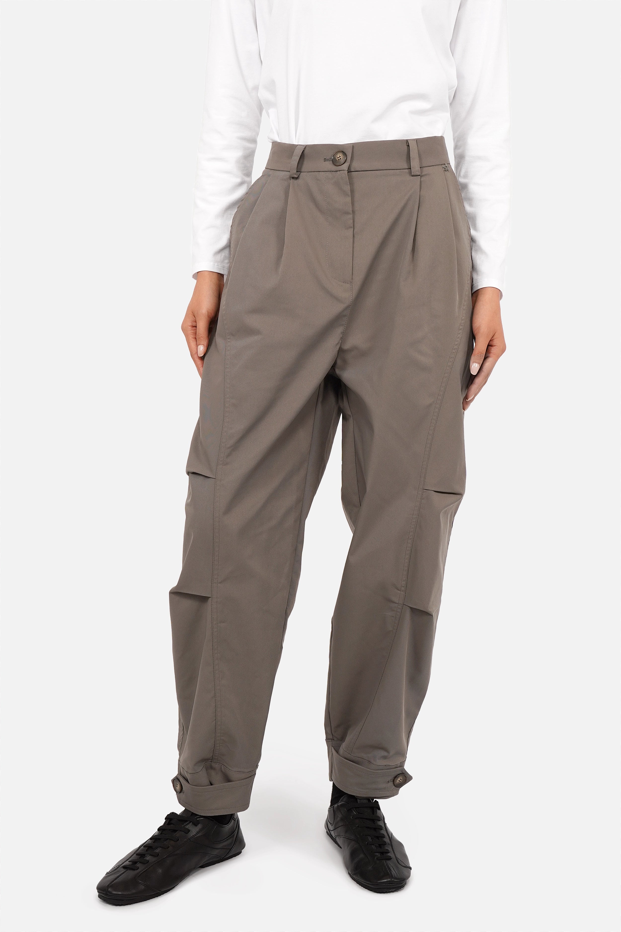 KIANI broek met plooidetails