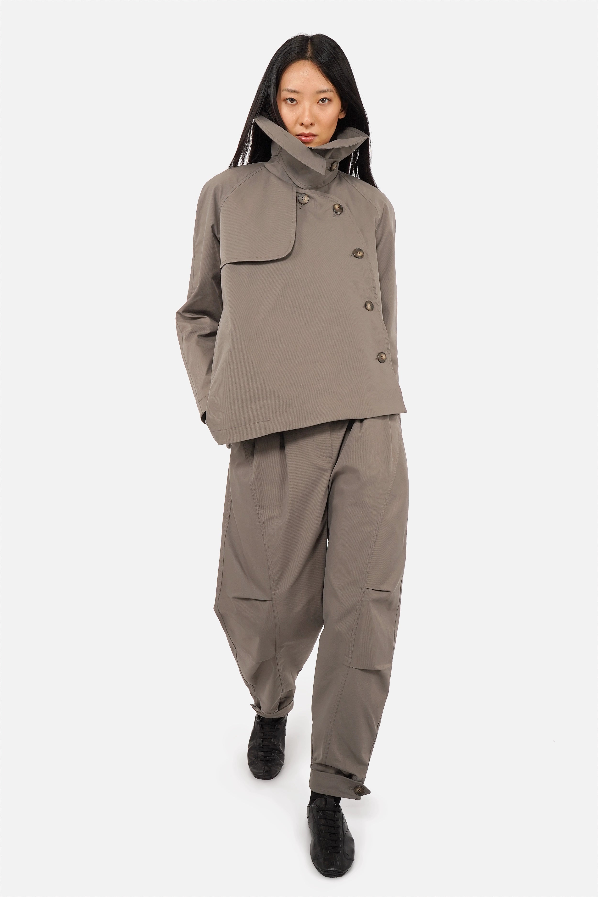 KIANI broek met plooidetails