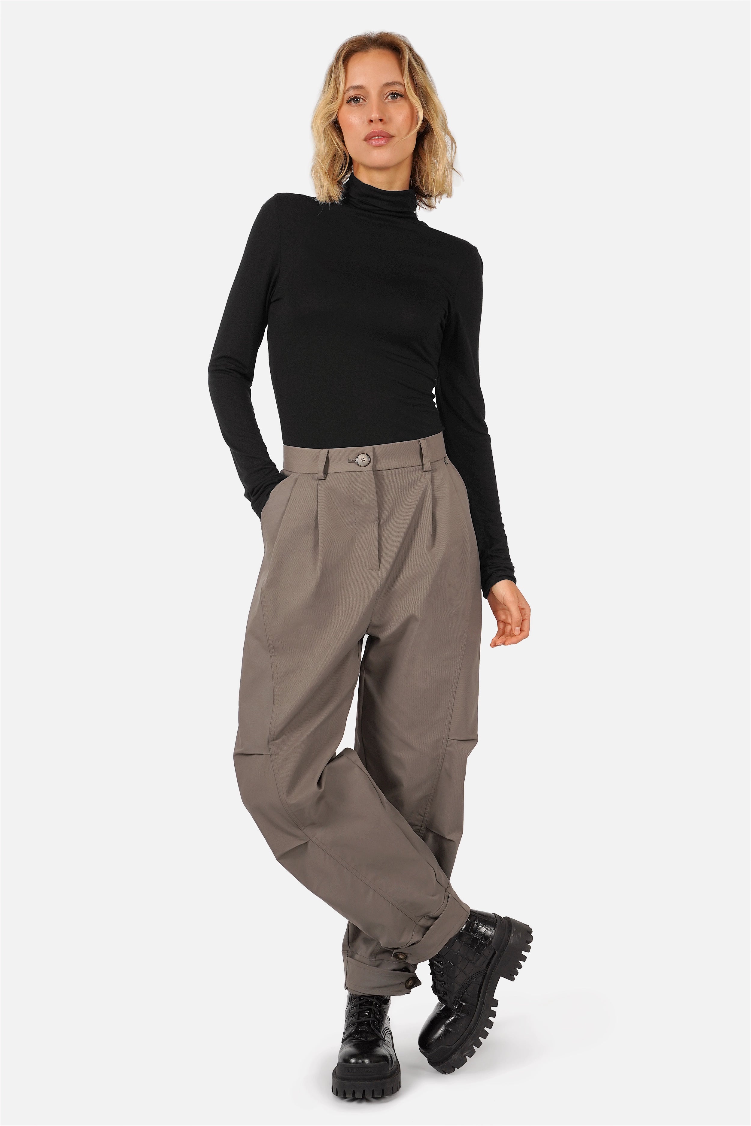 KIANI broek met plooidetails
