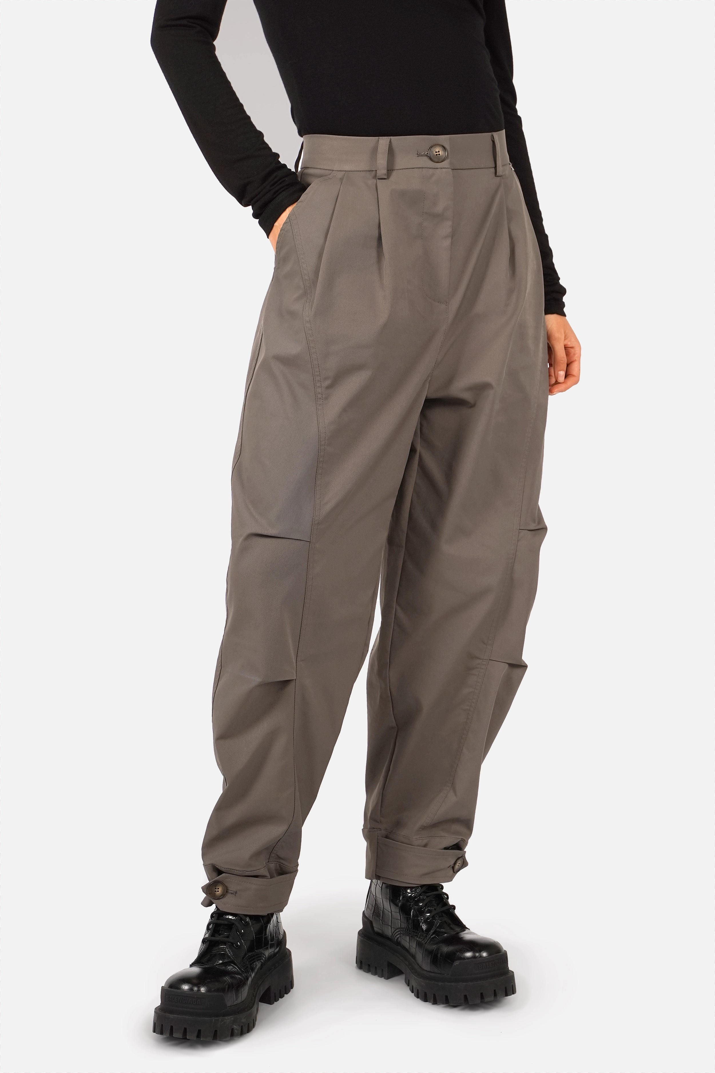 KIANI broek met plooidetails