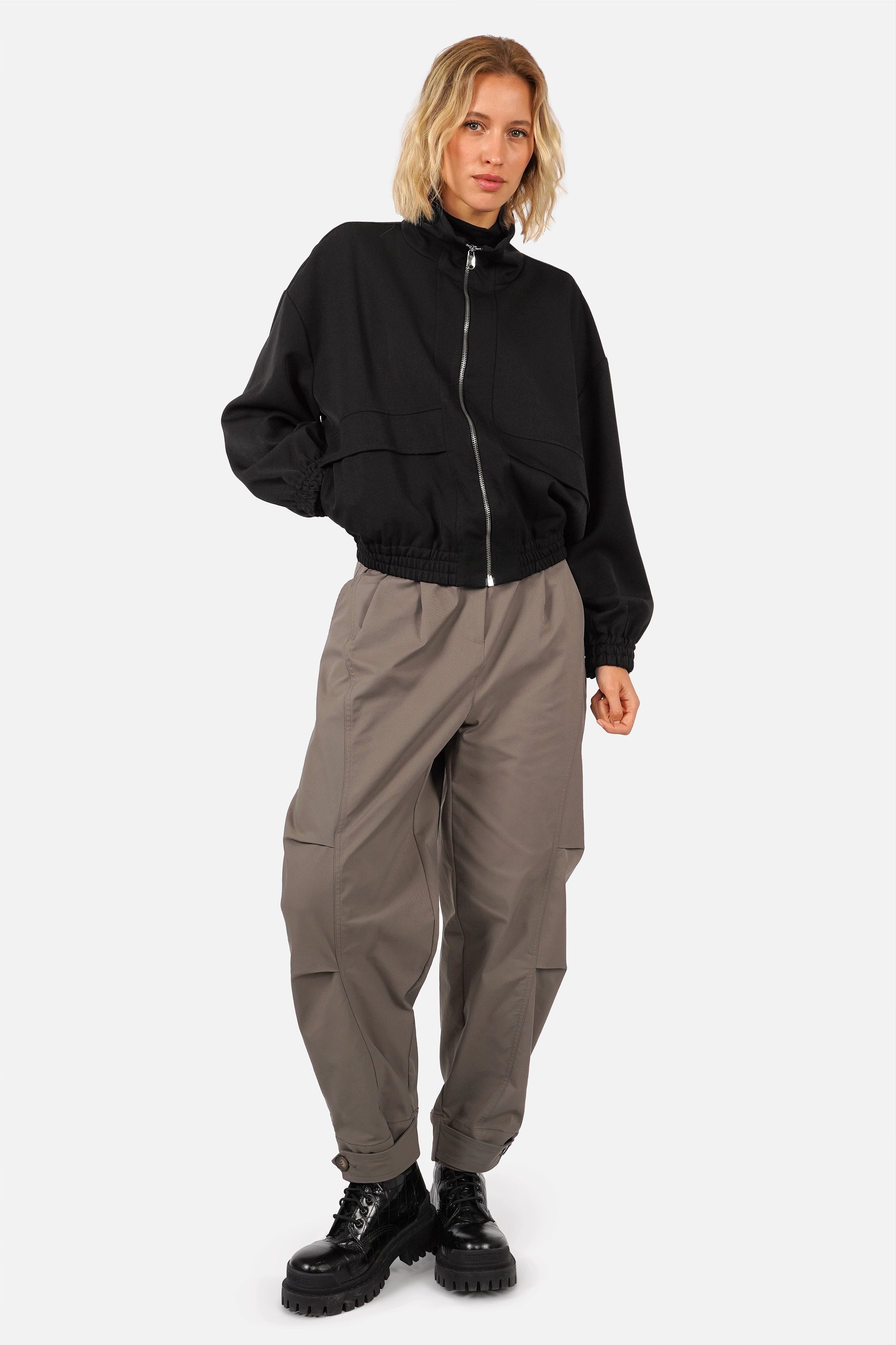 KIANI broek met plooidetails