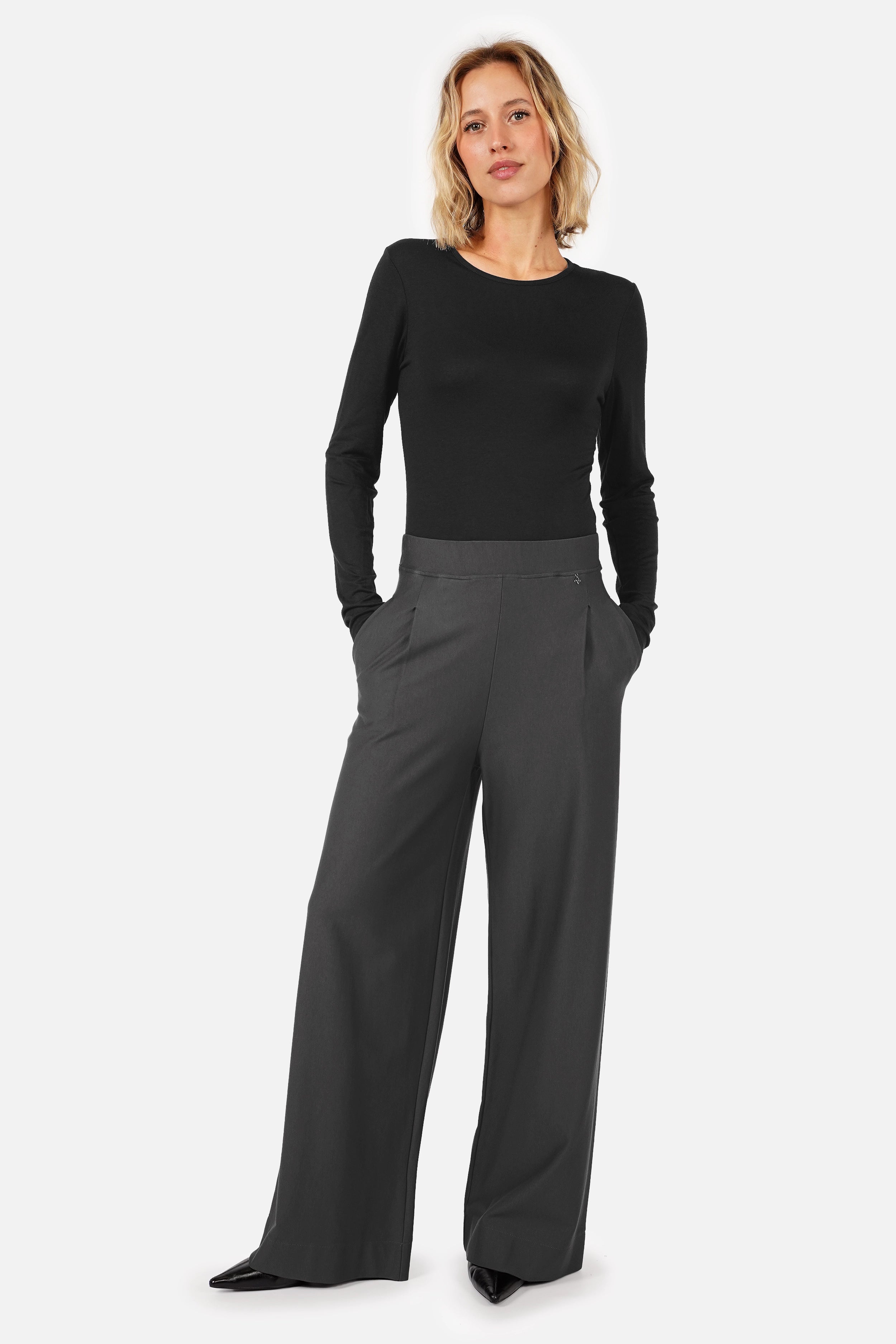 KLARA.K Pantalon jersey Wide Leg