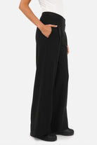 KLARA.K Wide Leg Jerseyhose aus weichem Jersey mit elastischem Bund und Seitentaschen
