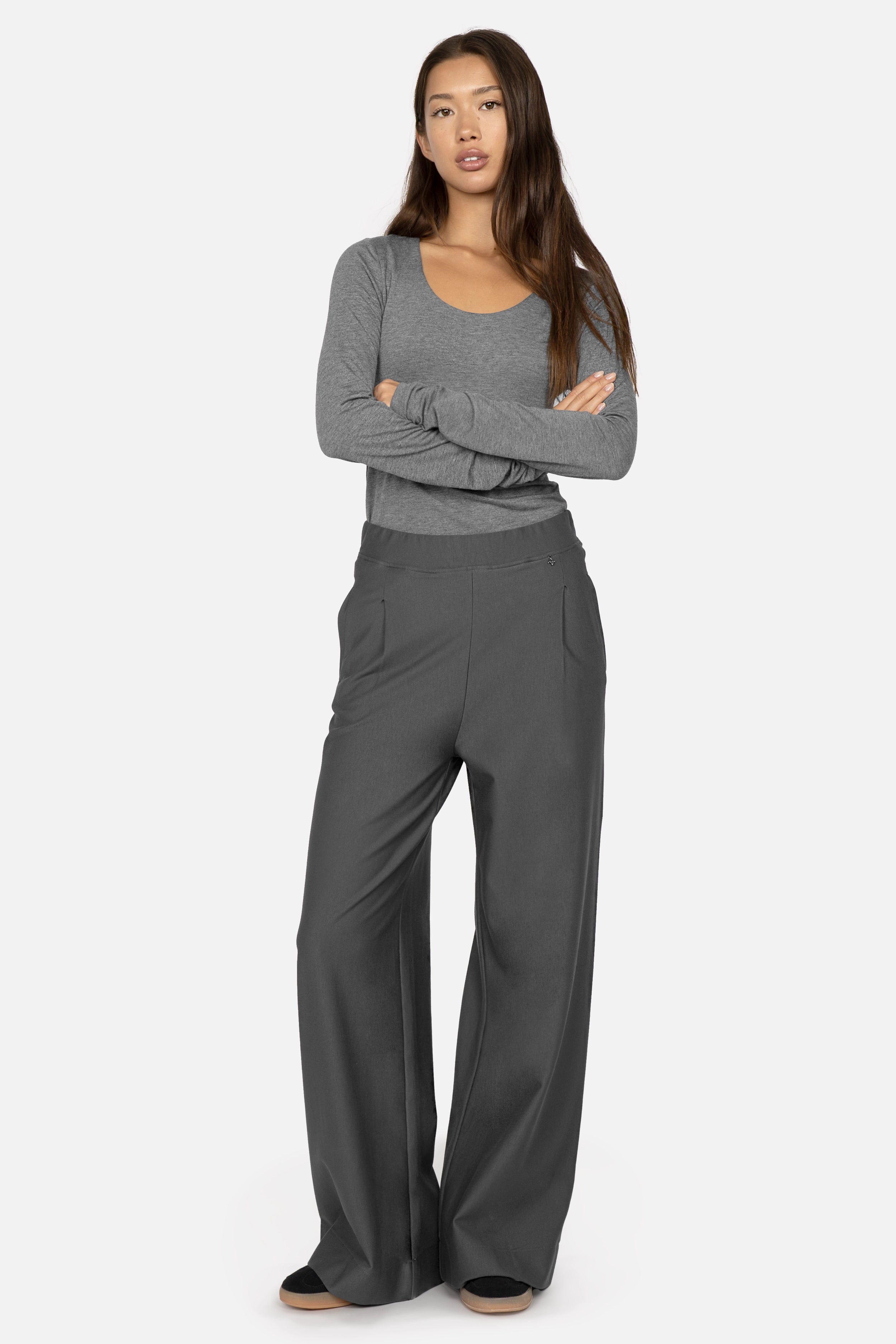 KLARA.K Wide Leg Jerseyhose