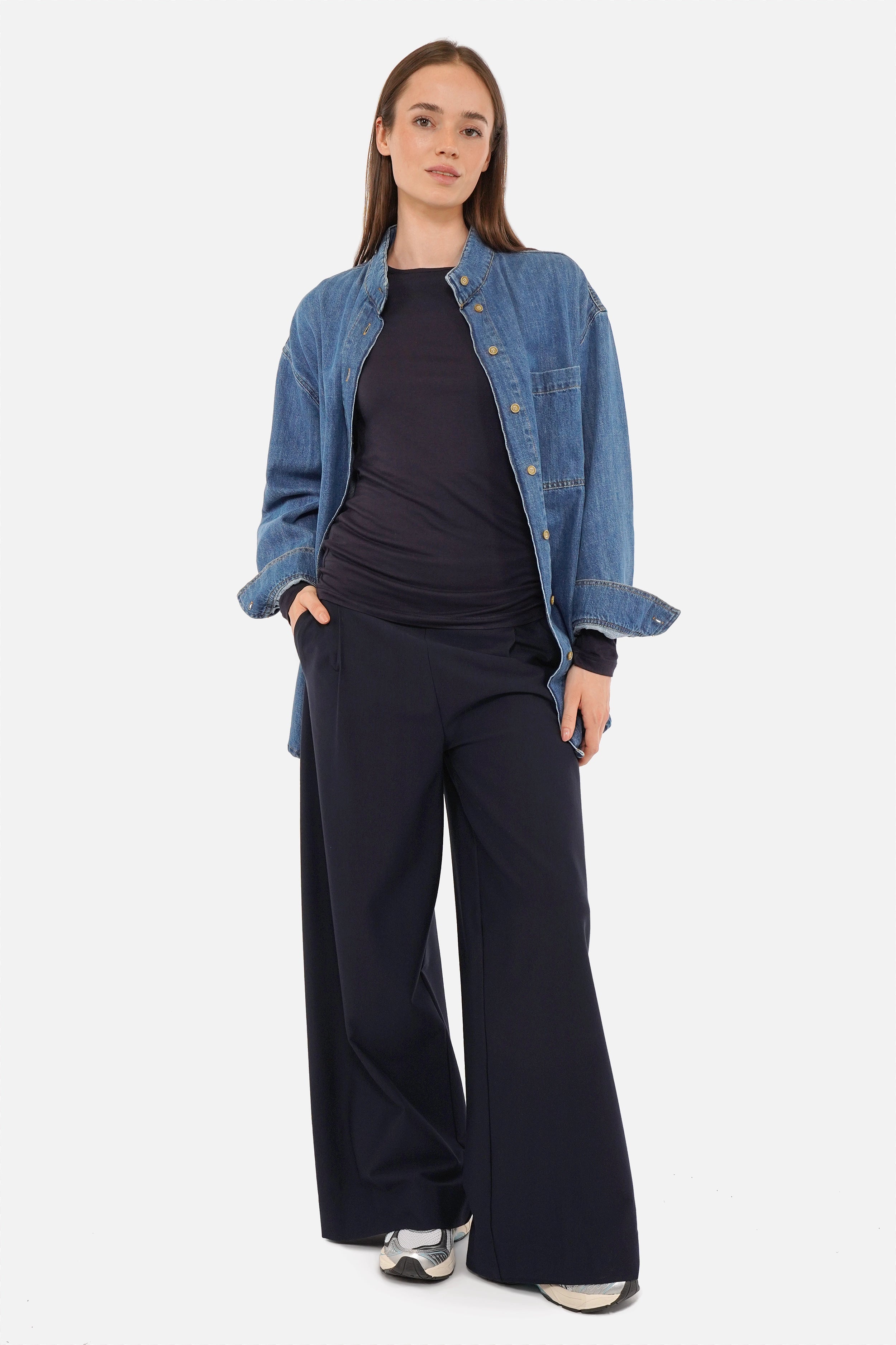KLARA.K Wide Leg Jerseyhose