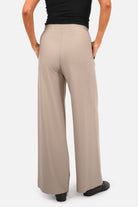 KLARA.K Wide Leg Pants weite Hose mit elastischem Bund und seitlichen Taschen