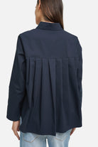 KYNDRA Bluse aus weichem Popeline mit Knopfleiste und klassischem Kragen