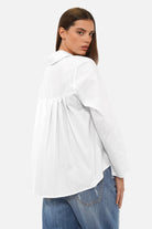 KYNDRA Bluse aus weicher Popeline mit Knopfleiste und klassischem Kragen in Regular Fit