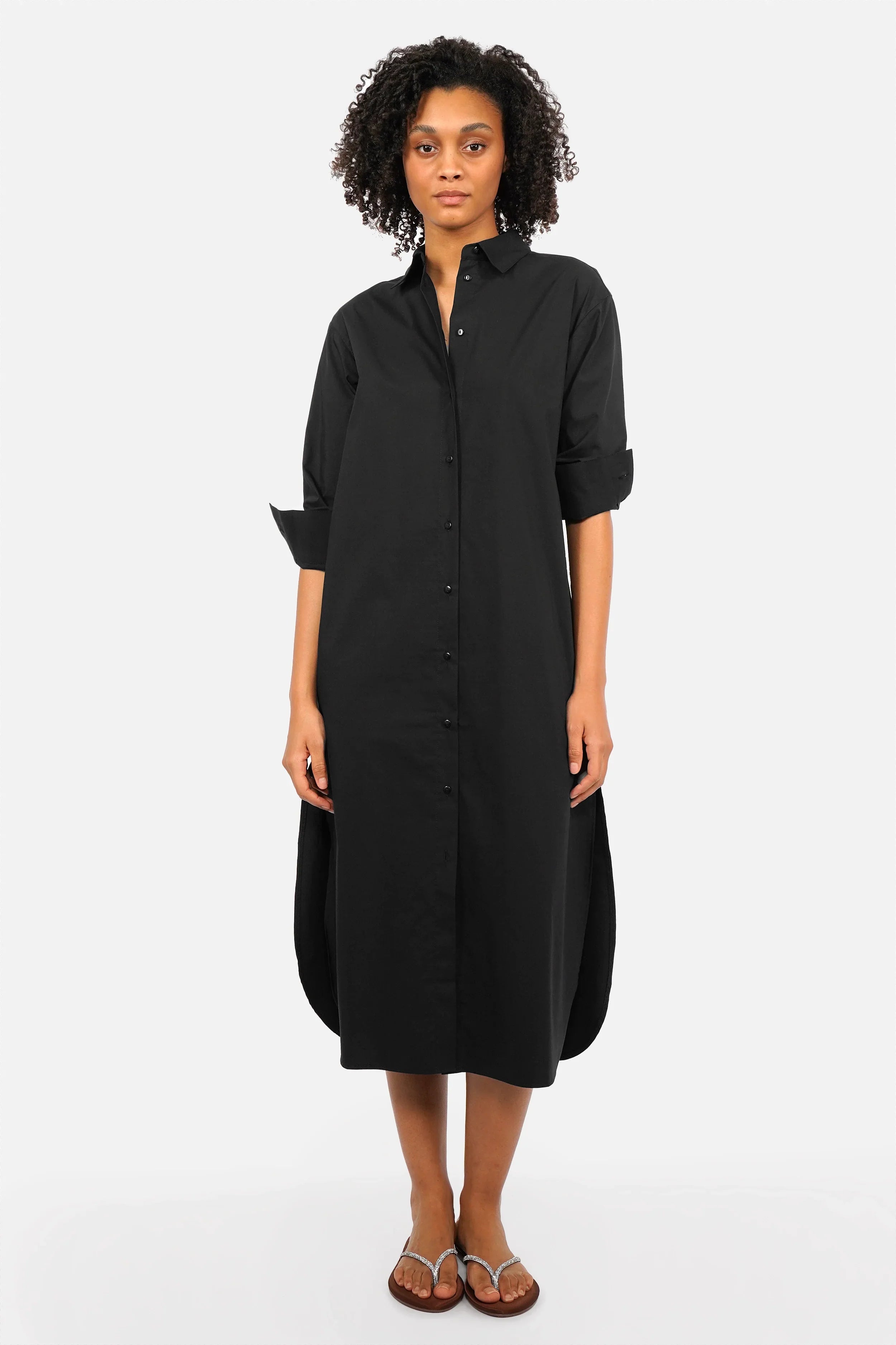 LARJE poplin shirt dress