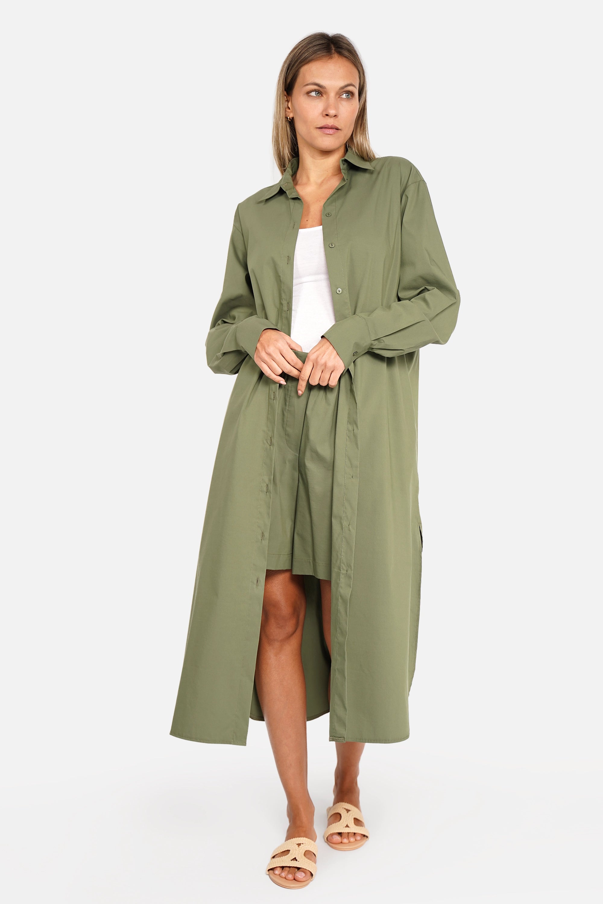 LARJE Popeline Hemdblusenkleid