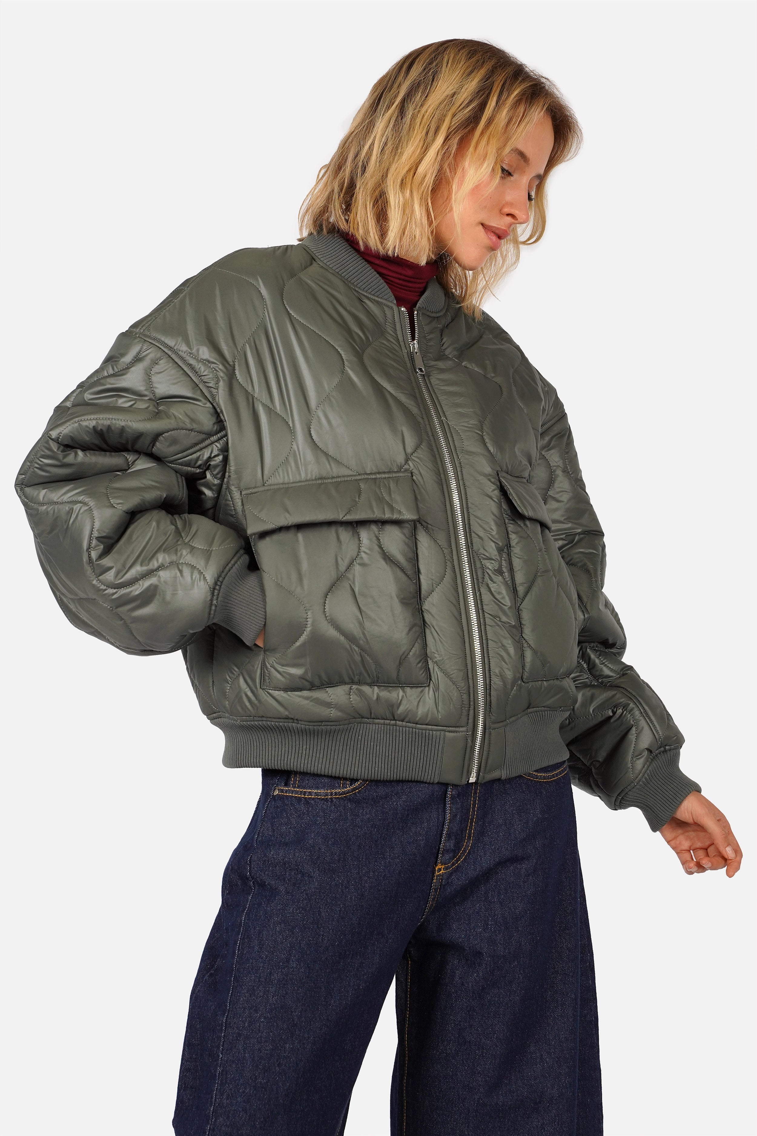 LARNA Padded Winter-Bomberjacke