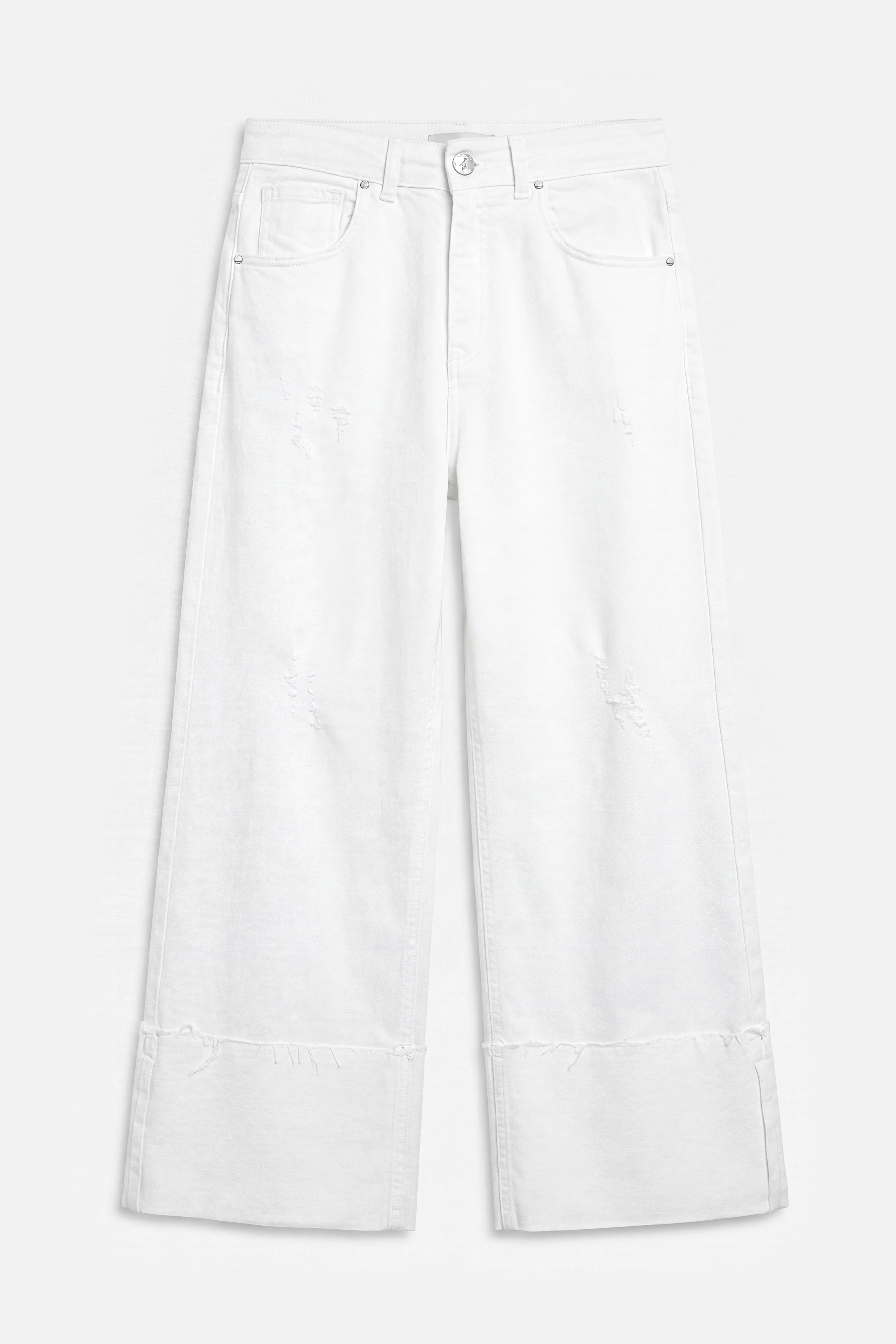 LIAME Jeans large à revers