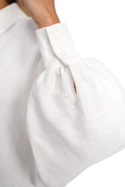 LILLU Oversized Leinenbluse mit Hemdkragen und Fledermausärmeln aus leichtem Leinen-Viskose-Mix