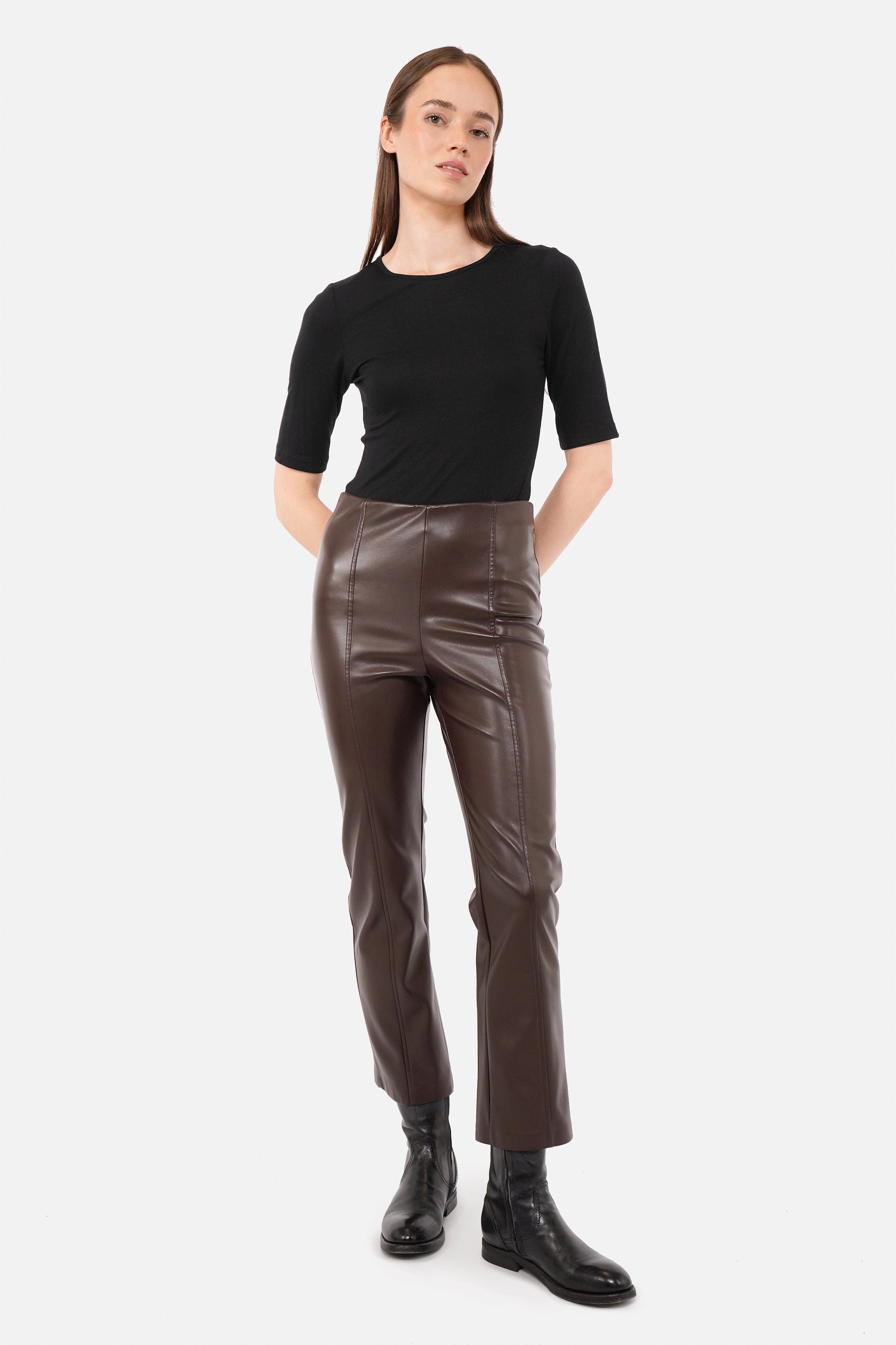 LIMGARD Cropped Eco-Lederhose