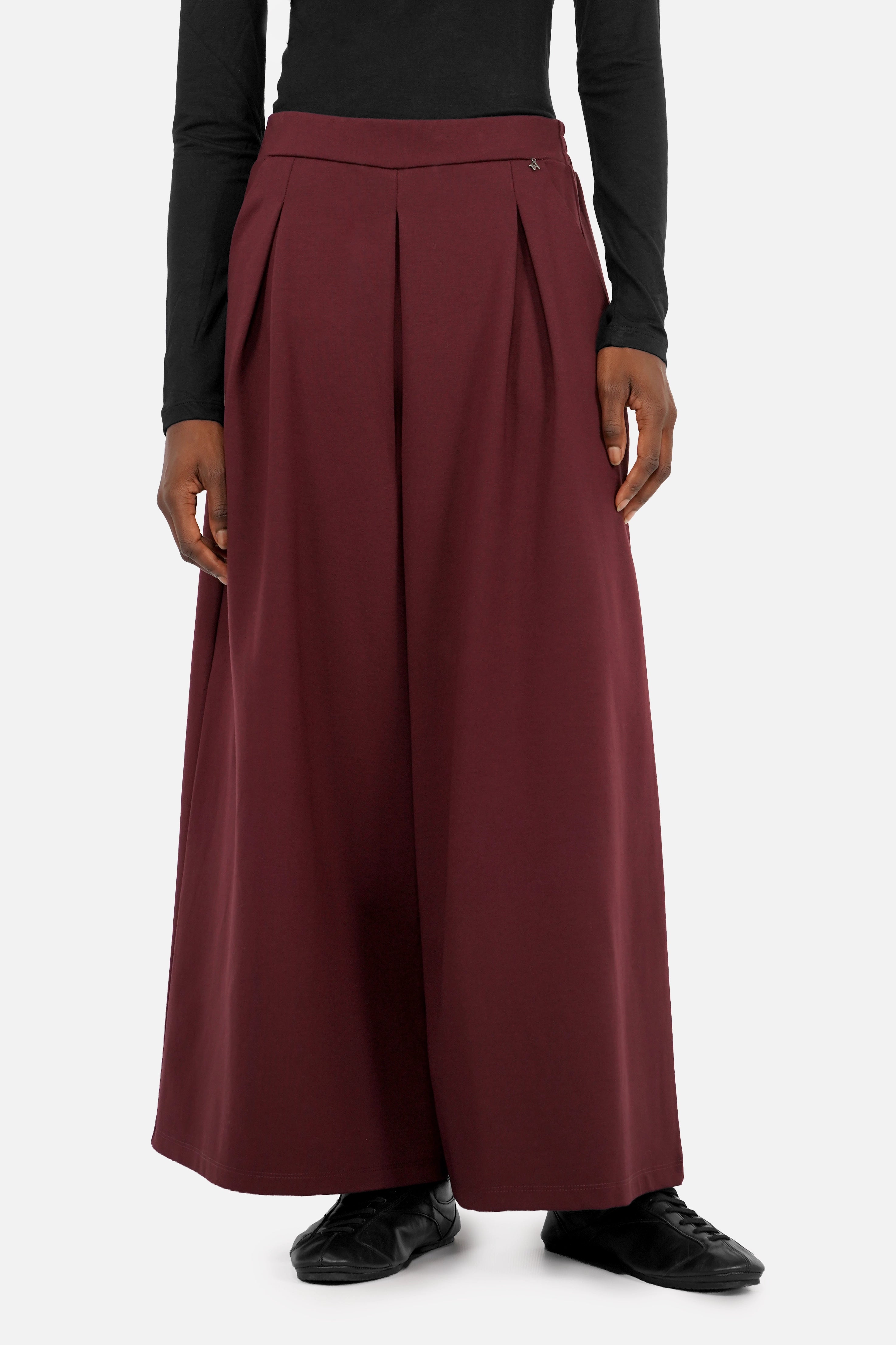 LINNEE Wide Leg Hose aus Interlock