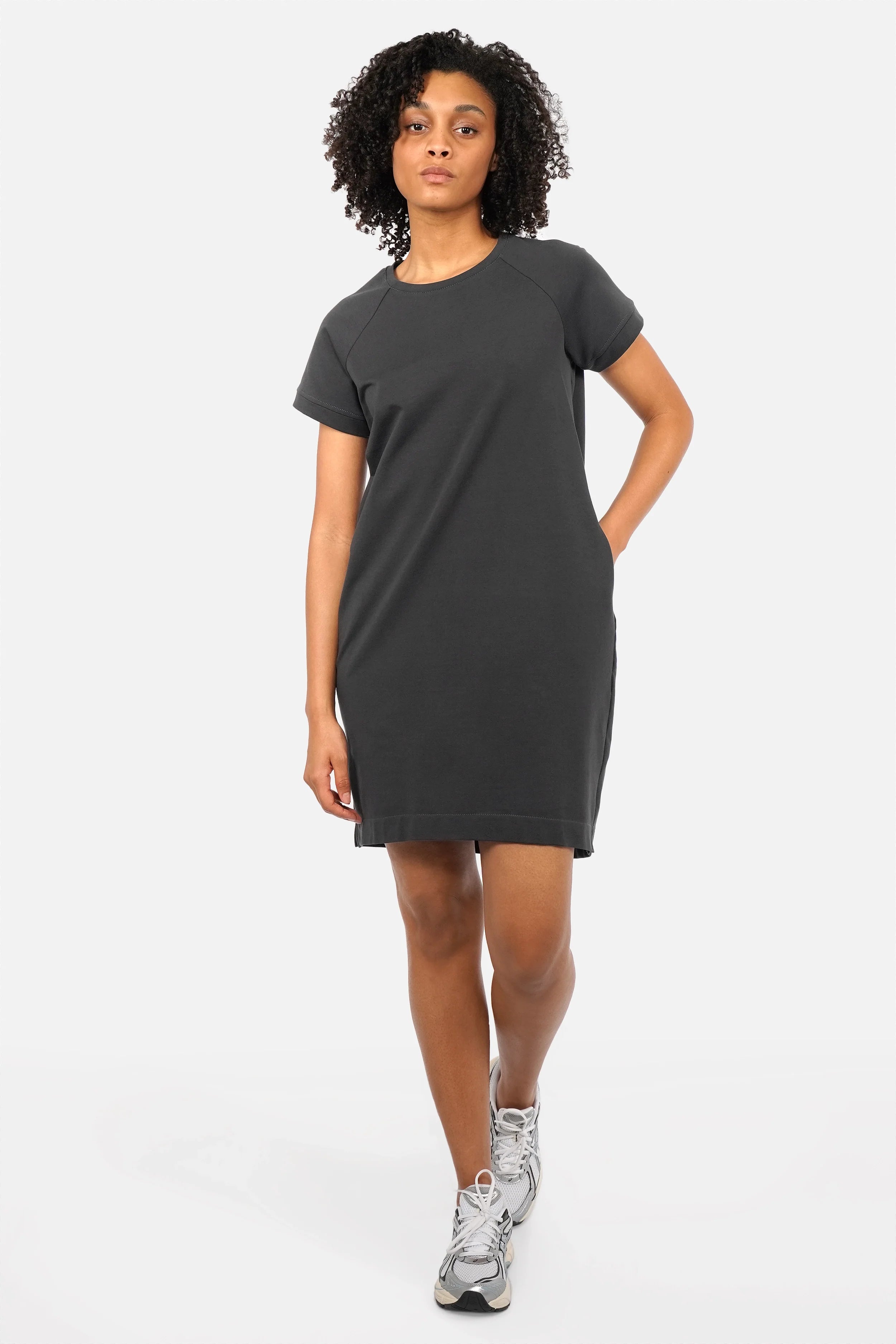 LISSY short-sleeve sweatshirt dress – super-soft cotton, comfortable regular fit – Kultfrau