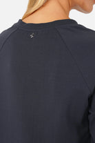 LIZ Sweatkleid aus weichem Baumwolljersey mit Rundhalsausschnitt und seitlichen Eingrifftaschen