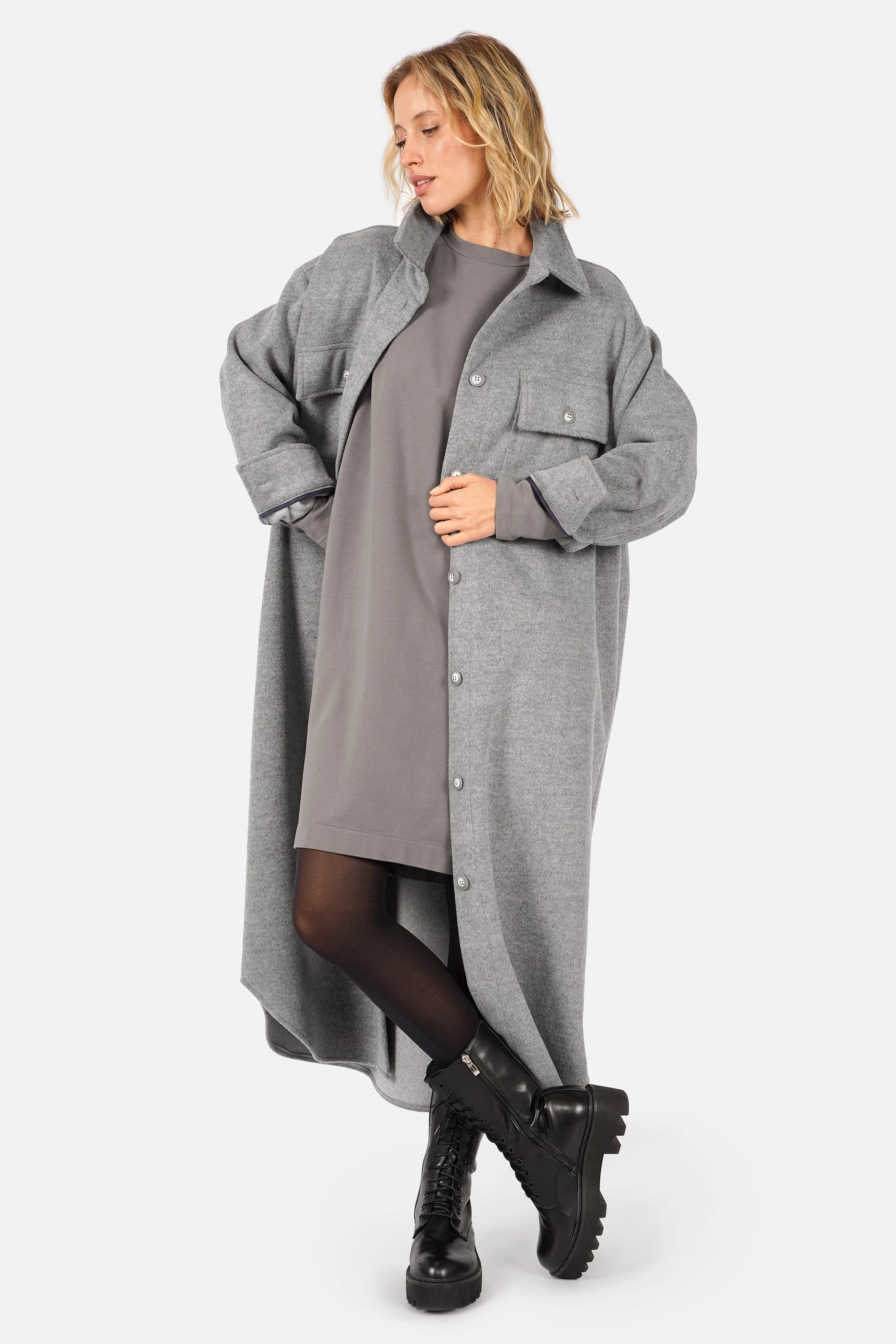 LIZ sweatshirt dress in cotton jersey