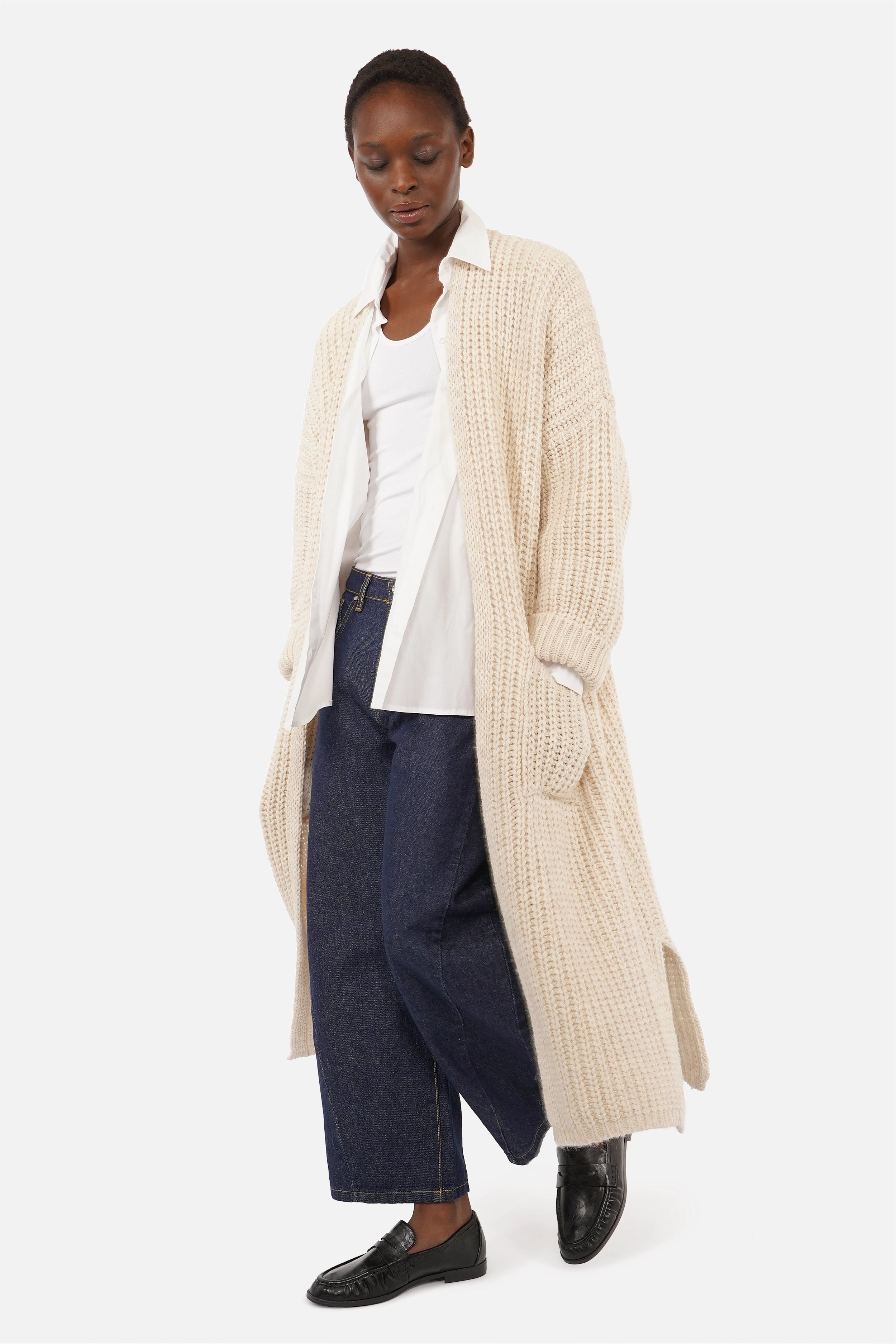 LOLA One-Size Maxi Strickcardigan