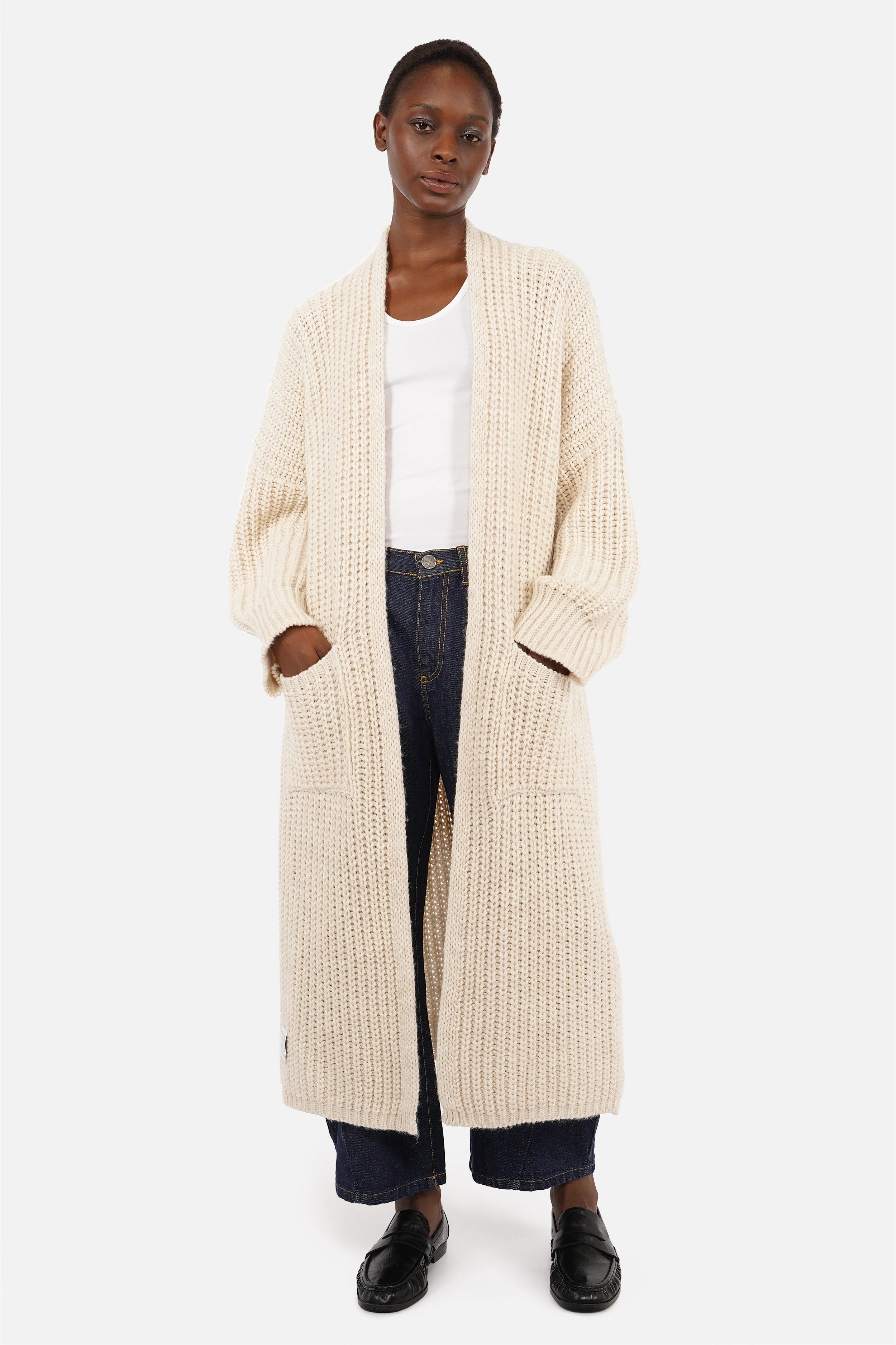 LOLA One-Size Maxi Strickcardigan