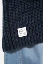 Oversize Strickcardigan LOLLYTA offen tragbar mit aufgesetzten Taschen und überschnittenen Schultern