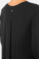 Weiches LYLLDA A-Linie Kleid aus Viskose mit Rundhalsausschnitt und durchgehender Rückenfalte