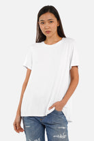 LYLLDA T-Shirt in soft viscose with round neckline and A-line regular fit